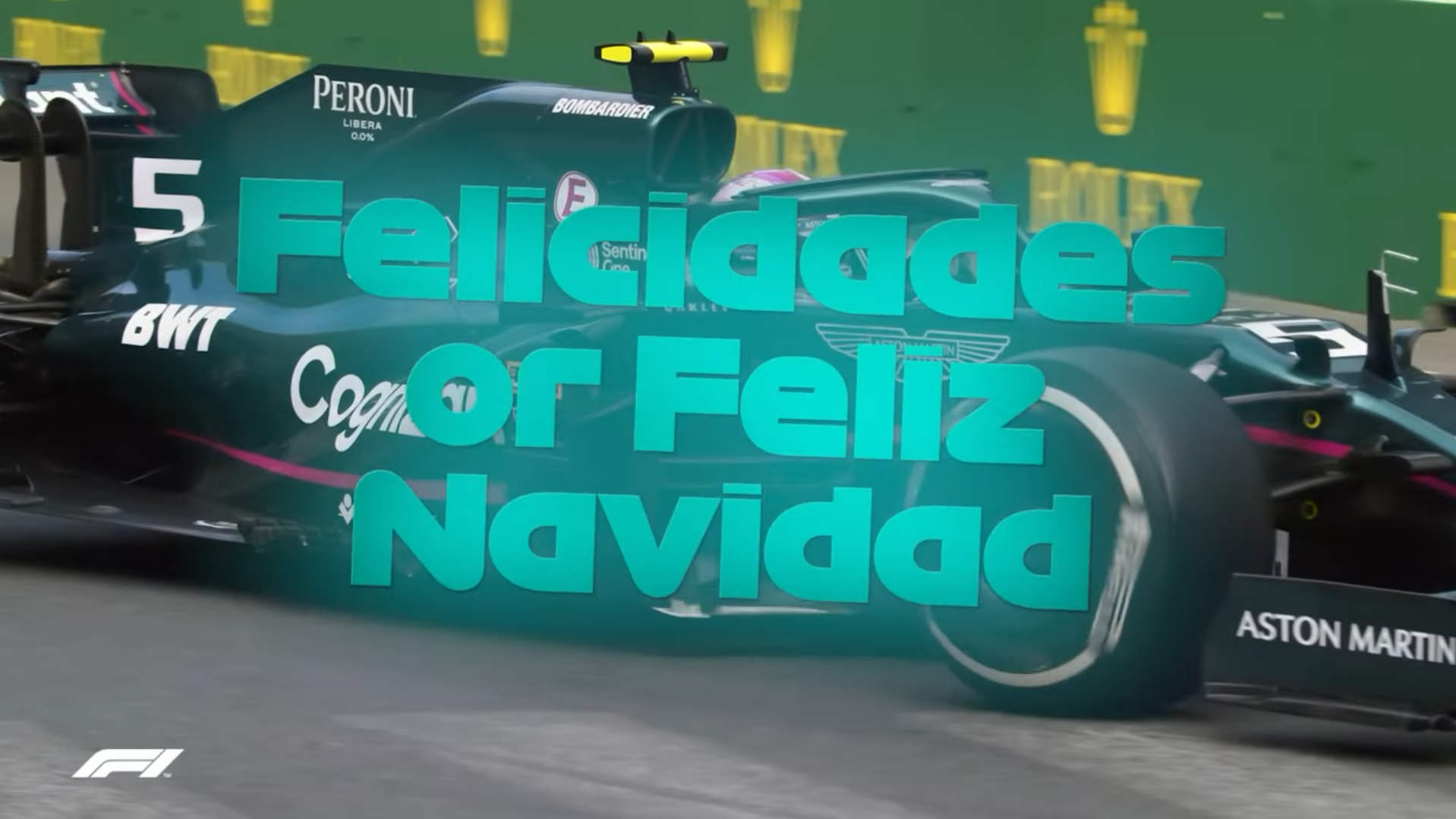 Felicidades or Feliz Navidad - Sebastian Vettel