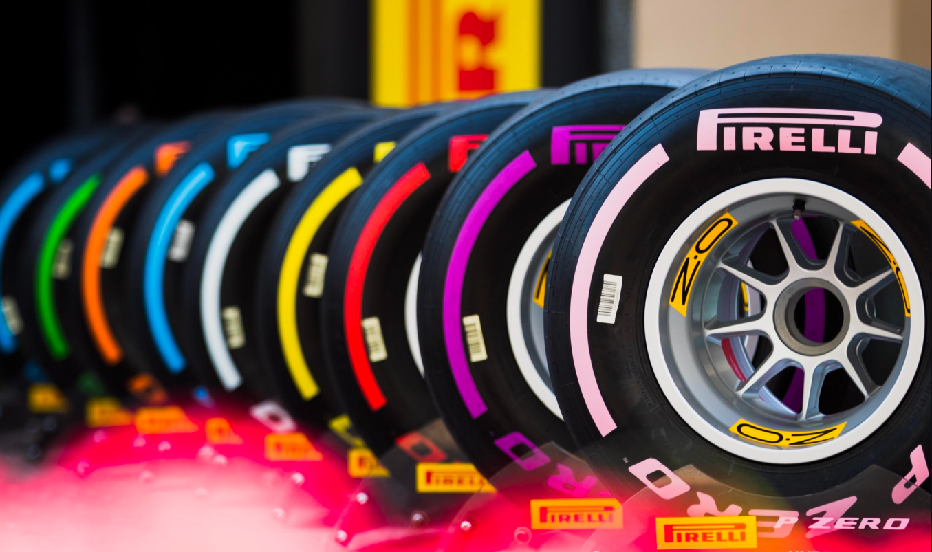 Diagram of F1 slick tire compounds C0 to C6