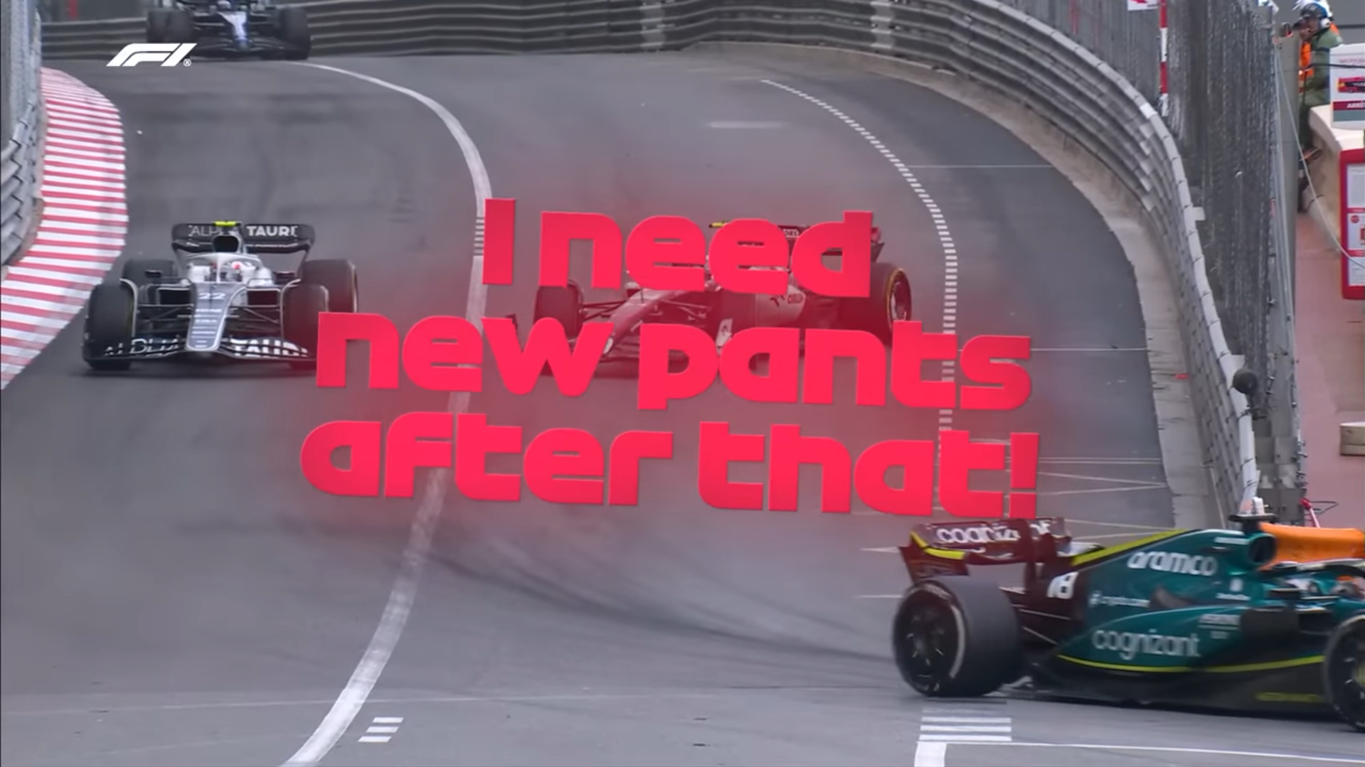 I need new pants after that - Zhou Guanyu